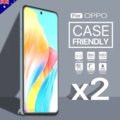 2x Tempered Glass Screen Protector For OPPO A18 A58 A78 A98 A96 A79 A16s A74 X5 • $6.25