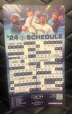 2024 Seattle Mariners Schedule Magnet 5” X 9” SGA Opening Day 2024 • $11.75