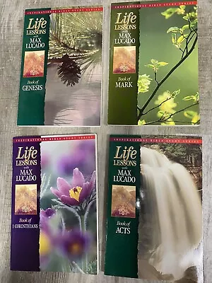 Lot Of 4 Life Lessons With Max Lucado Inspirational Study Series • $15