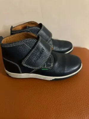 Pablosky Boys Dark Blue Leather Boots Shoes Sz 29/ Us 11.5 Made In Spain • $29.99