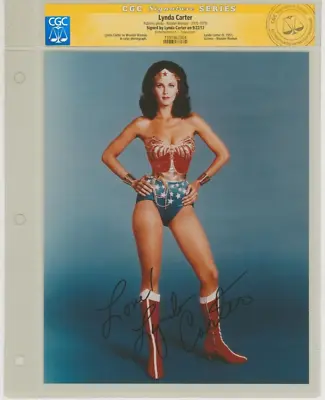 CGC SS Lynda Carter As Wonder Woman Signed Color Publicity Photo TV Show Series • $399.99