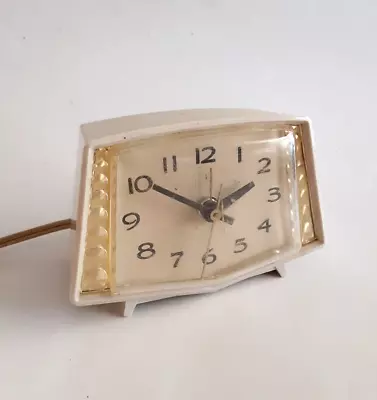 Vintage - General Electric Office Desk Clock - Mid Century Modern - Tested Works • $9.99