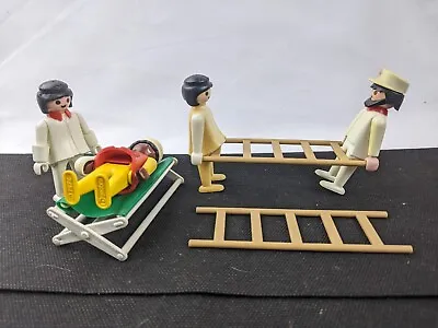 Vintage Playmobil Geobra Hospital Figures  Medical Nurses Stretchers • $9