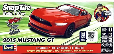 Revell SnapTite Build & Play 2015 Mustang GT 1:25 Scale Plastic Model Kit 6 & Up • $32.29