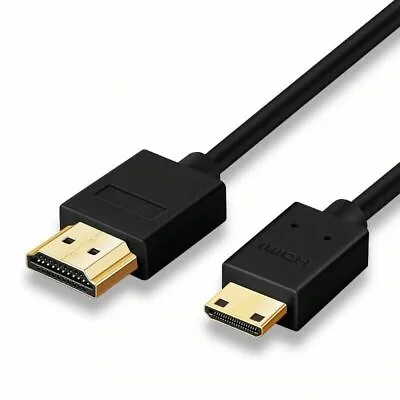 Mini HDMI To HDMI Lead Cable Gold TVs Sky HD PS4 Xbox One V1.4 UHD 1M HDMIcable • $6.99