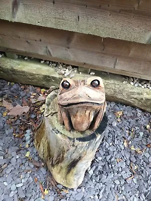 £29.99 • Buy Chainsaw Carved Frog