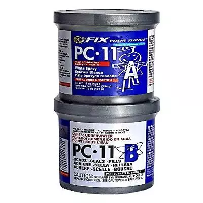 PC-Products PC-11 Epoxy Adhesive Paste Two-Part Marine Grade 1lb In Two • $35.53