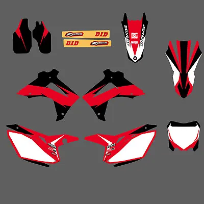 Team Graphics Backgrounds Stickers For Honda CRF450R 2013-2016 CRF250R 2014-2017 • $76.99