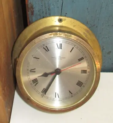 Vintage Brass Wempe Chronometerwerke Hamburg Germany Ships Cabin Clock • $49.99