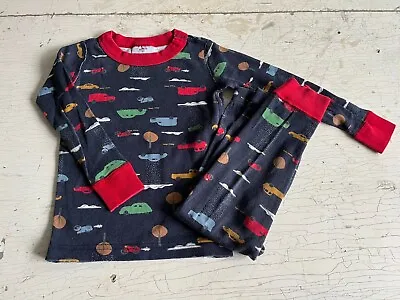 Toddler Boy's HANNA ANDERSSON Size 90 (3T) Transportation Pattern Pajamas • $12.99