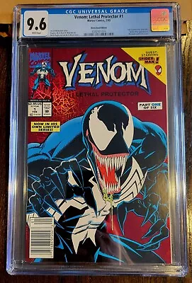  Venom Lethal Protector #1 CGC 9.6 NEWSSTAND 1st Solo Venom Title WHITE PAGES • $100