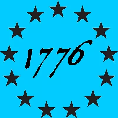 1776 Decal Stars Betsy Ross Vinyl 2nd Amendment Sticker Patriotic Molon Labe • $6.55