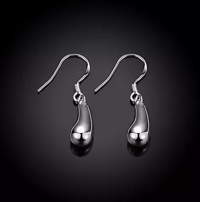 $7.99 • Buy Womens 925 Sterling Silver Teardrop Fashion Drop Dangle Pierced Earrings #EA50