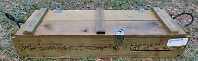 US Military 105mm Howitzer Wooden Ammo Crate • $75