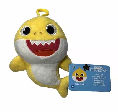 Pinkfong Baby Shark 6  Plush Toy - Yellow -New With Tags With Bag Clip NWT • $7