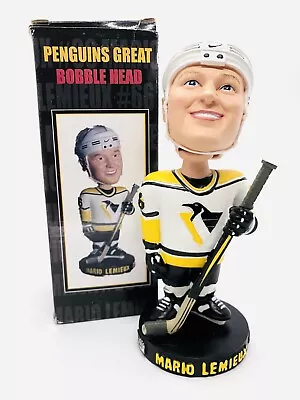 Mario Lemieux Pittsburgh Penguins SGA Bobble PENS GREAT WHITE JERSEY ORIG BOX • $30