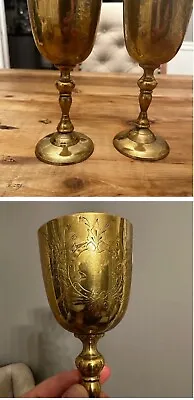 Solid Brass Vintage Chalets Pair • $8
