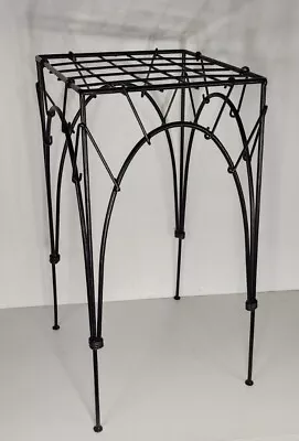 Vintage 20  Wrought Iron Pedestal Plant Stand • $29.95