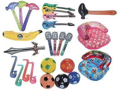 £1.99 • Buy Inflatable Childrens Blow Up Toy Kids Swimming Play Ball Hammer Chair Guitar