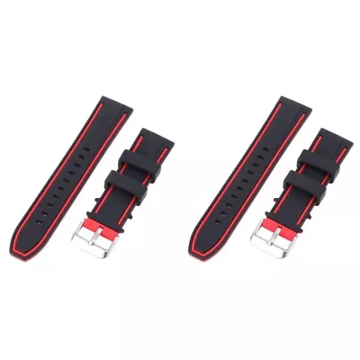  2 PCS Silicone Band For Watch Reloj Inteligente Simple Smartwatch Strap • £9.99