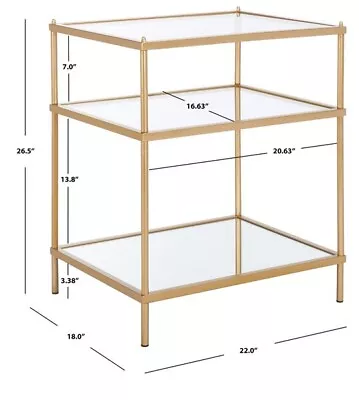 Safavieh NOELIA 3 TIER ACCENT TABLE Reduced Price 2172724472 ACC6203A • $111