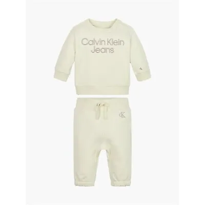 Calvin Klein Jeans Logo Tracksuit Infants Baby Set In Giftpack 6-9 Months 74cm • £59