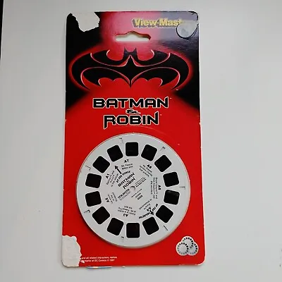 Vintage Tyco Batman & Robin 3d View-Master 3 Reel Packet New Sealed 1997   • $14.57