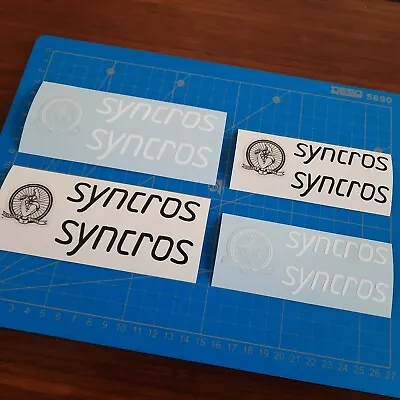 Vintage SYNCROS Stem Decals / Stickers Repro Black / White FREE WW SHIPPING • $15