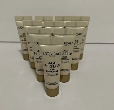 L'Oreal Paris Age Perfect Eye Renewal Eye Cream Travel Size 0.10 Oz 10 Pack • $10.45