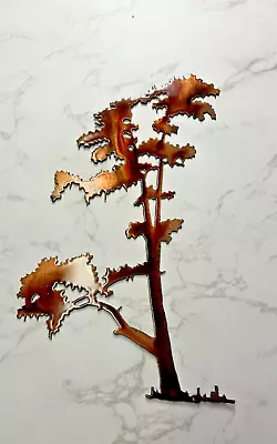 Cypress Tree 13   X 7 1/2  Copper Plated Metal Art • $26.98