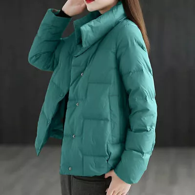 Fashion Womens Korean Loose Padded Jacket Winter Warm Parka Short Outwear • $86.86