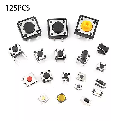 25 Types Assorted Micro Switch Push Tact Button ON/OFF Touch Button Switch Kit B • $14.83