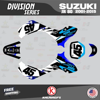 $98.70 • Buy Graphics Kit For SUZUKI JR80 (2001-2015) JR 80  DIVISION-blue