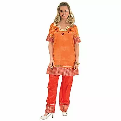 Bollywood Female Adult Costume. Indian Fancy Dress Halloween RC889517S • $45.31