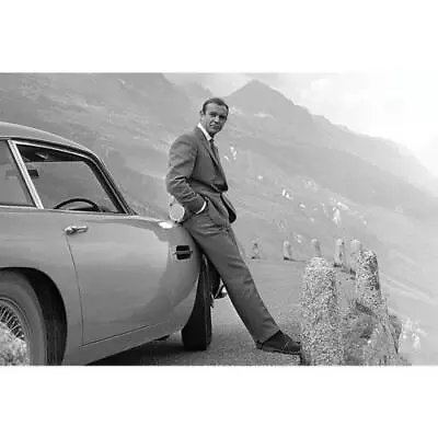 James Bond Sean Connery & Aston Martin Poster Picture Wall Art New Sealed • £11.99