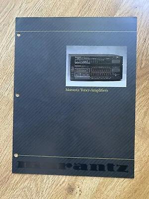 VTG BROCHURE MARANTZ Classic Series TA 165 TA 130 TA 71 TA 60 TUNERS EQUALIZERS • $29