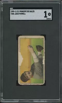 1909 T206 Jack Powell Poor Epdg El Principe De Gales Sgc 1 St. Louis Browns • $360