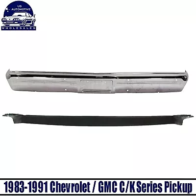 Front Bumper Chrome + Lower Valance For 1983-91 Chevrolet/GMC C/K Series Pickup • $359.92