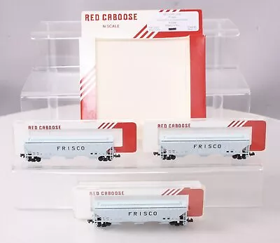 Red Caboose RN-15625 N Scale Frisco PS-2 Covered Hopper 3-Pack NIB • $55.54