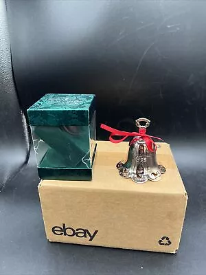 Towle 1998 19th Edition Silverplated Bell Christmas Ornament With Box • $22.50