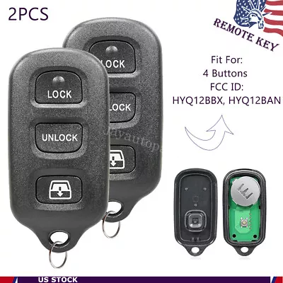 2X Replacement For 2001-2009 Toyota Sequoia Keyless Entry Remote Control Key Fob • $12.89