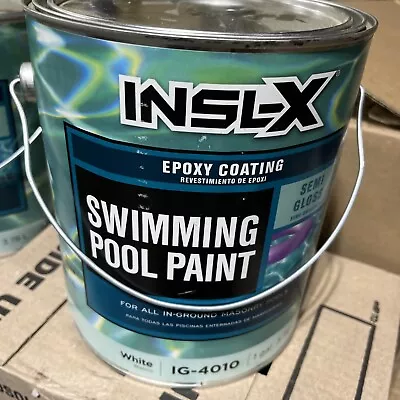 Insl-X Indoor Outdoor Semi-Gloss White Epoxy Swimming Pool Paint Part A Gallon • $99.99