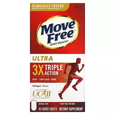 MOVE FREE ULTRA  JOINT HEALTH  3x ACTION  COLLAGEN BORON 30CT • $35.04