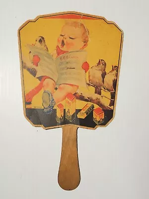 Vintage Advertising Hand Held Paper Fan 666 Laxative Salve Tablets For Colds  • $1.99