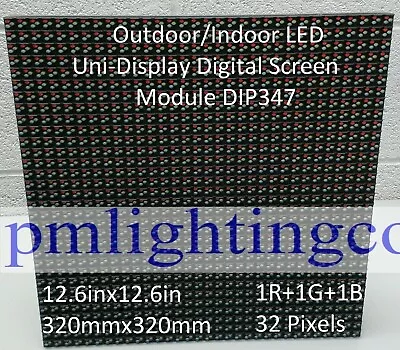 P10mm Outdoor/Indoor LED UniDisplay Digital Screen Module DIP347320×320mm HUB73 • $29.99