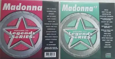 2 Cdg Legends Karaoke Discs Madonna 1980's Pop Oldies R&b Cd+g Material Girl ! • $18.35