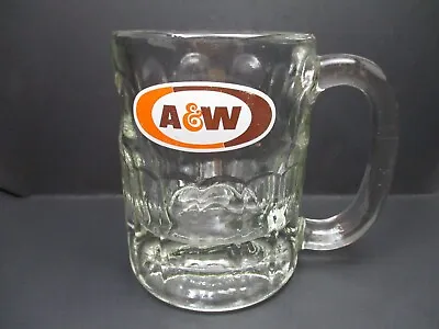 A&W Restaurant Drink Glass Mug HEAVY Small 4.25 Inches Root Beer AW • $5.95