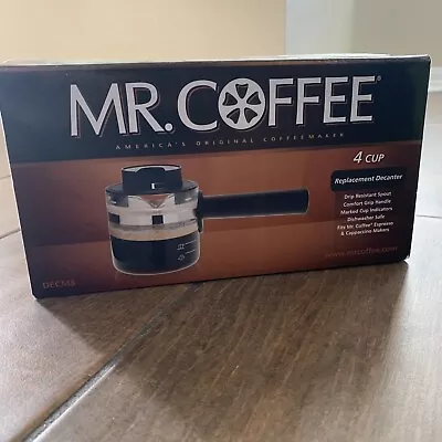 Mr. Coffee 4 Cup Replacement Decanter For Espresso And Cappuccino Makers New! • $21.50