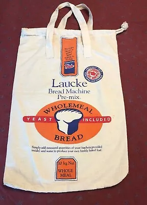 Vintage Laucke Bread Mix Bread Bag Bread Making Bag ONLY Use Or Display Farm • $5