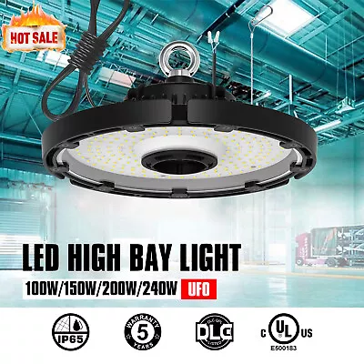 UFO LED High Bay Lights 100W 150W 200W 240W Led Warehouse Shop Light 5000K • $95.26